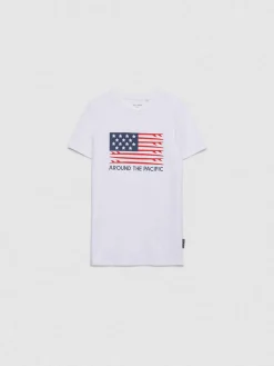 Alvaro Moreno Camisetas|CAMISETA USA KIDS Blanco