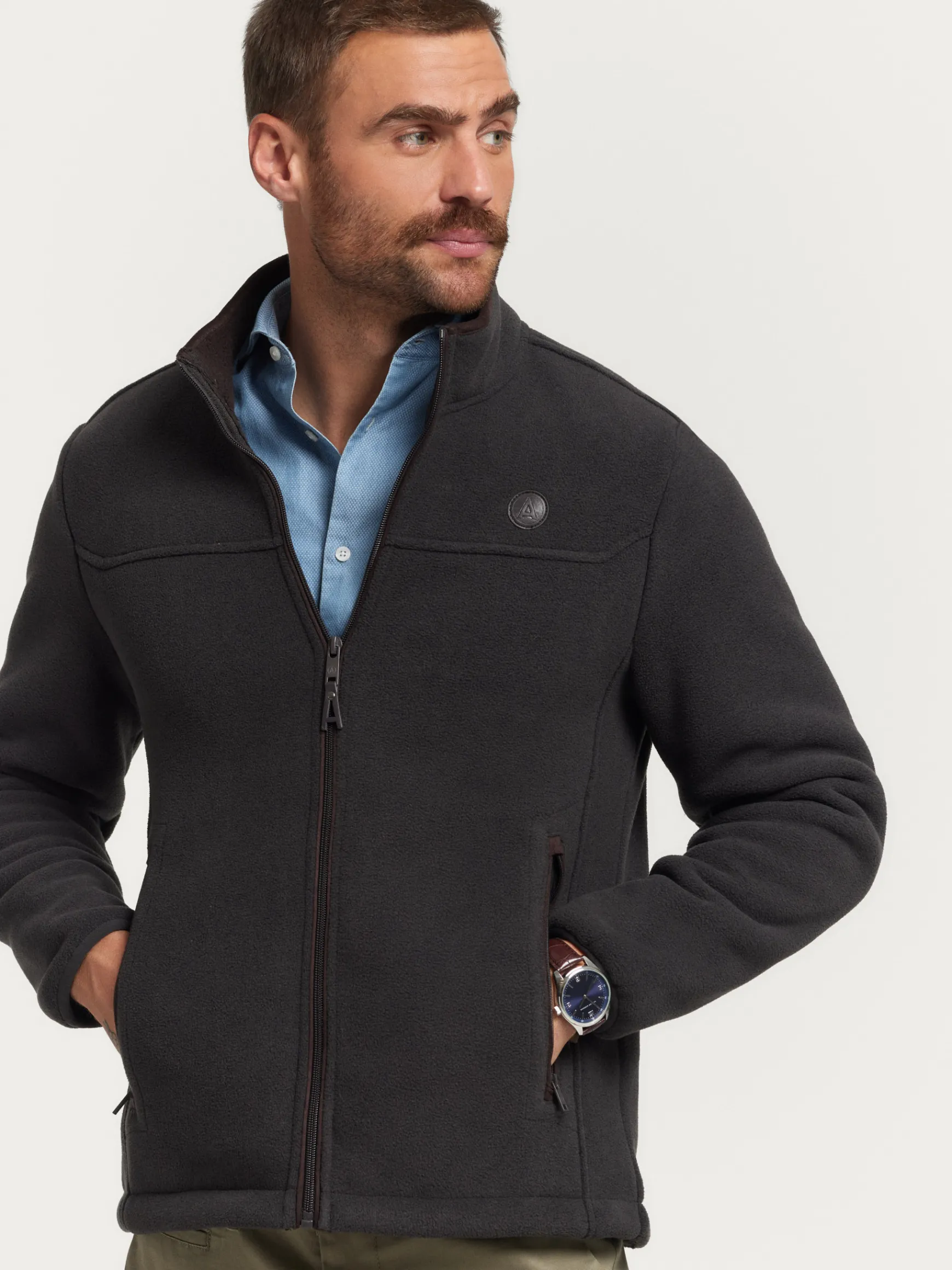 Alvaro Moreno Cazadoras Y Parkas|CAZADORA POLAR MARRÓN Marrón