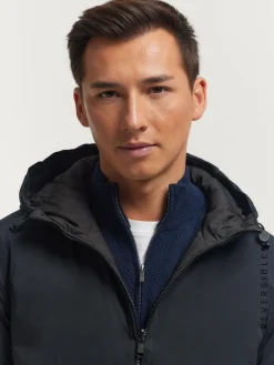 Alvaro Moreno Cazadoras Y Parkas|CAZADORA RATCHED REVERSIBLE | MARRÓN Azul Marino