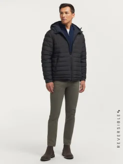 Alvaro Moreno Cazadoras Y Parkas|CAZADORA RATCHED REVERSIBLE | MARRÓN Azul Marino