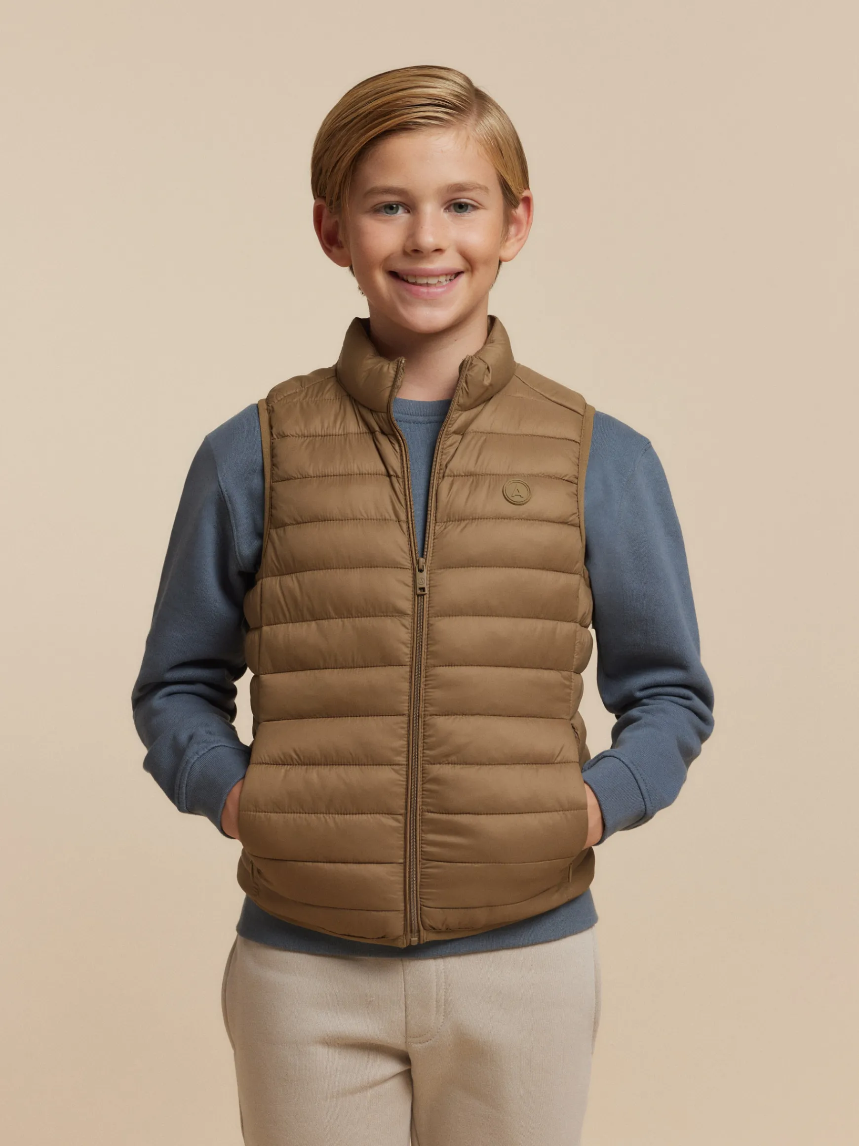 Alvaro Moreno Cazadoras Y Chalecos|CHALECO NIRO KIDS Mostaza