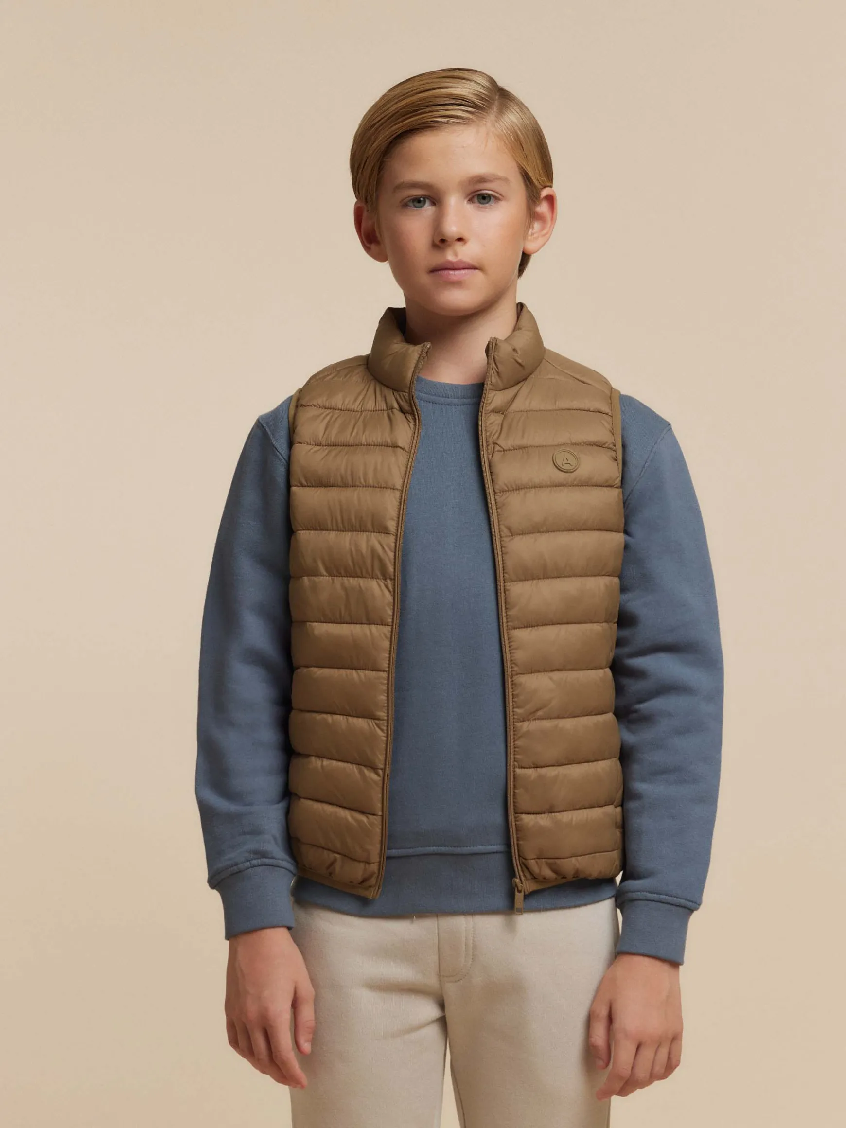 Alvaro Moreno Cazadoras Y Chalecos|CHALECO NIRO KIDS Mostaza