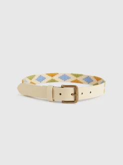 Alvaro Moreno Accesorios|CINTURON PAMPA KIDS Blanco