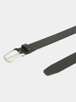 Alvaro Moreno Cinturones|CINTURON PIEL ROUGH Negro