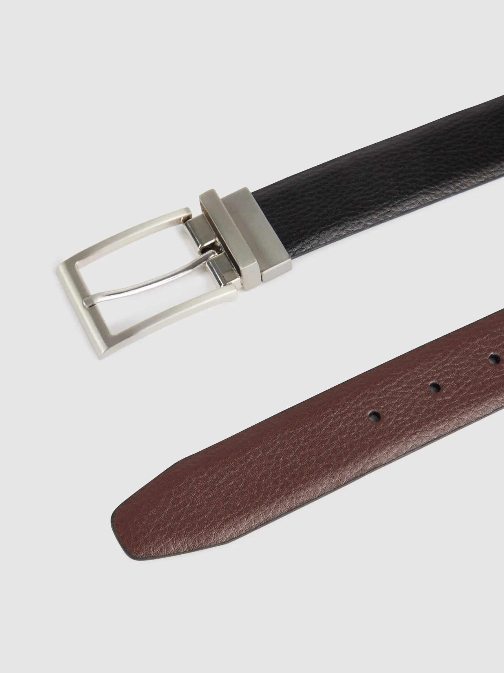 Alvaro Moreno Cinturones|CINTURON REVERSIBLE ROUGH Negro