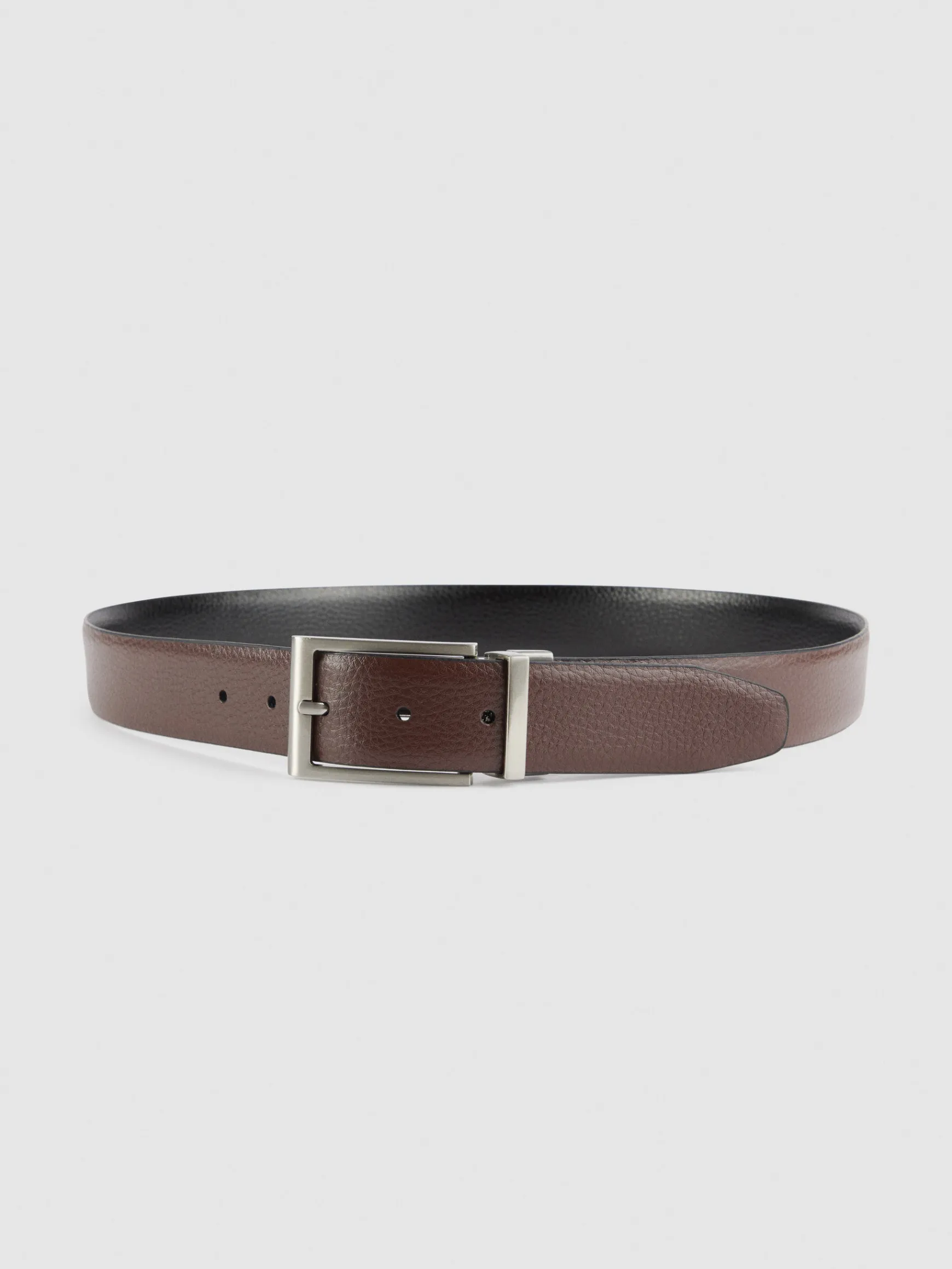 Alvaro Moreno Cinturones|CINTURON REVERSIBLE ROUGH Negro