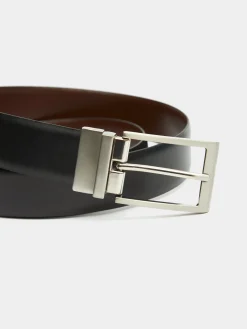 Alvaro Moreno Cinturones|CINTURON REVERSIBLE SKIN Negro