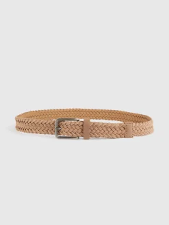 Alvaro Moreno Cinturones|CINTURON TRENZADO SERRAJE Beige