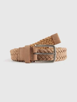 Alvaro Moreno Cinturones|CINTURON TRENZADO SERRAJE Beige