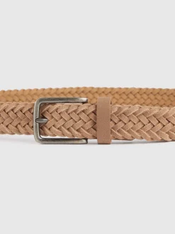 Alvaro Moreno Cinturones|CINTURON TRENZADO SERRAJE Beige