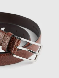 Alvaro Moreno Cinturones|CINTURON VESTIR LEATHER MARRÓN Marrón