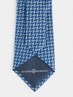 Alvaro Moreno Corbatas|Corbatas|CORBATA JACQUARD MF Azul