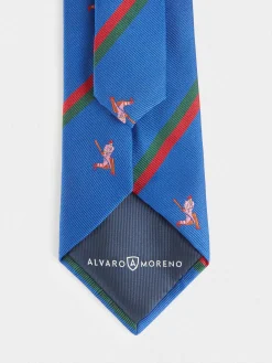 Alvaro Moreno Corbatas|Corbatas|CORBATA JACQUARD MF Azul