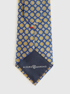 Alvaro Moreno Corbatas|Corbatas|CORBATA JACQUARD MF Azul