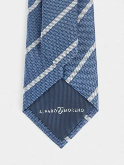 Alvaro Moreno Corbatas|Corbatas|CORBATA JACQUARD MF Azul