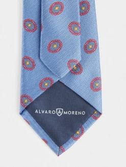 Alvaro Moreno Corbatas|Corbatas|CORBATA JACQUARD MF Azul