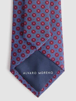 Alvaro Moreno Corbatas|Corbatas|CORBATA JACQUARD MF Azul