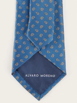 Alvaro Moreno Corbatas|Corbatas|CORBATA JACQUARD MF Azul