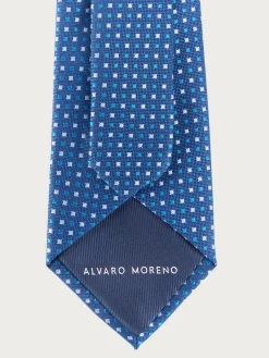 Alvaro Moreno Corbatas|Corbatas|CORBATA JACQUARD MF Azul