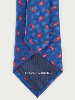 Alvaro Moreno Corbatas|Corbatas|CORBATA JACQUARD MF Azul
