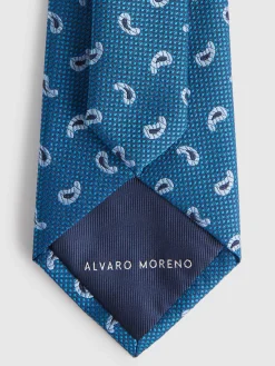 Alvaro Moreno Corbatas|Corbatas|CORBATA JACQUARD MF Azul