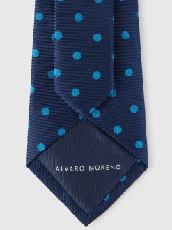 Alvaro Moreno Corbatas|Corbatas|CORBATA JACQUARD MF Azul
