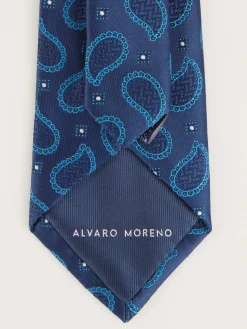 Alvaro Moreno Corbatas|Corbatas|CORBATA JACQUARD MF Azul