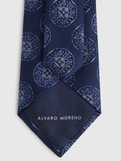 Alvaro Moreno Corbatas|Corbatas|CORBATA JACQUARD MF Azul
