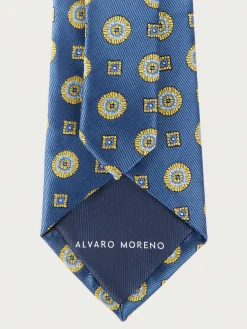 Alvaro Moreno Corbatas|Corbatas|CORBATA JACQUARD MF Azul