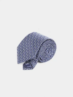 Alvaro Moreno Corbatas|Corbatas|CORBATA JACQUARD MF Azul Marino