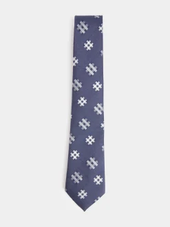 Alvaro Moreno Corbatas|Corbatas|CORBATA JACQUARD MF Azul Marino