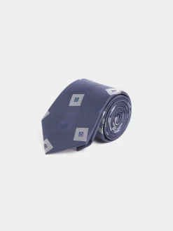 Alvaro Moreno Corbatas|Corbatas|CORBATA JACQUARD MF Azul Marino