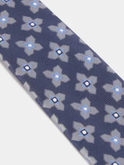 Alvaro Moreno Corbatas|Corbatas|CORBATA JACQUARD MF Azul Marino