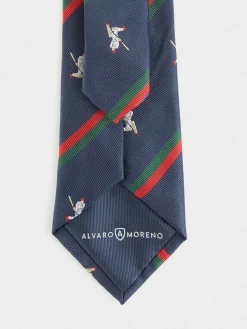 Alvaro Moreno Corbatas|Corbatas|CORBATA JACQUARD MF Azul Marino