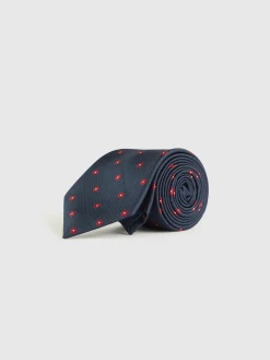 Alvaro Moreno Corbatas|Corbatas|CORBATA JACQUARD MF Azul Marino