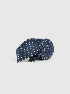 Alvaro Moreno Corbatas|Corbatas|CORBATA JACQUARD MF Azul Marino