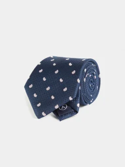 Alvaro Moreno Corbatas|Corbatas|CORBATA JACQUARD MF Azul Marino