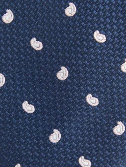 Alvaro Moreno Corbatas|Corbatas|CORBATA JACQUARD MF Azul Marino