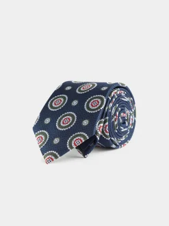 Alvaro Moreno Corbatas|Corbatas|CORBATA JACQUARD MF Azul Marino