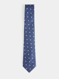 Alvaro Moreno Corbatas|Corbatas|CORBATA JACQUARD MF Azul Marino