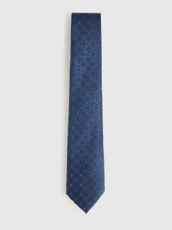 Alvaro Moreno Corbatas|Corbatas|CORBATA JACQUARD MF Azul Marino