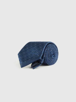 Alvaro Moreno Corbatas|Corbatas|CORBATA JACQUARD MF Azul Marino
