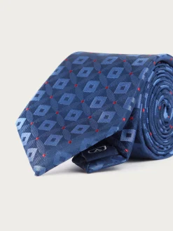 Alvaro Moreno Corbatas|Corbatas|CORBATA JACQUARD MF Azul Marino