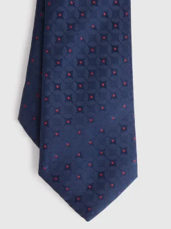 Alvaro Moreno Corbatas|Corbatas|CORBATA JACQUARD MF Azul Marino
