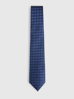 Alvaro Moreno Corbatas|Corbatas|CORBATA JACQUARD MF Azul Marino