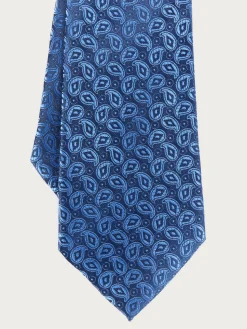 Alvaro Moreno Corbatas|Corbatas|CORBATA JACQUARD MF Azul Marino