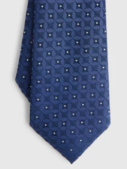 Alvaro Moreno Corbatas|Corbatas|CORBATA JACQUARD MF Azul Marino