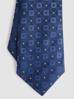 Alvaro Moreno Corbatas|Corbatas|CORBATA JACQUARD MF Azul Marino