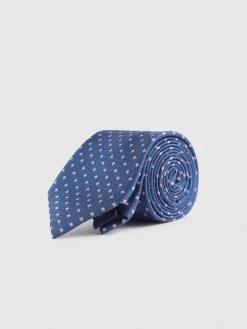 Alvaro Moreno Corbatas|Corbatas|CORBATA JACQUARD MF Azul Marino