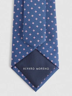 Alvaro Moreno Corbatas|Corbatas|CORBATA JACQUARD MF Azul Marino
